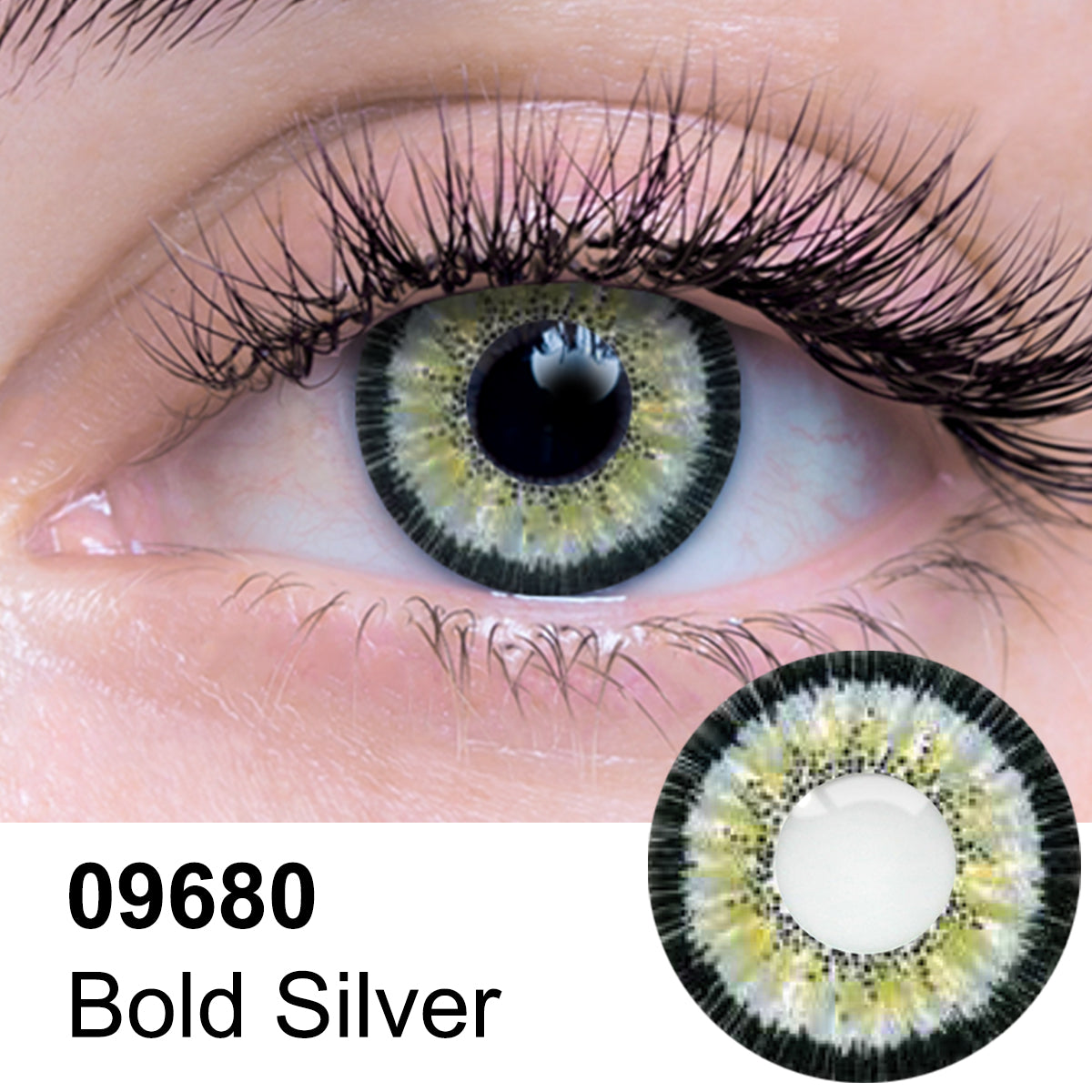 Loox Contact Lenses - Bold Silver